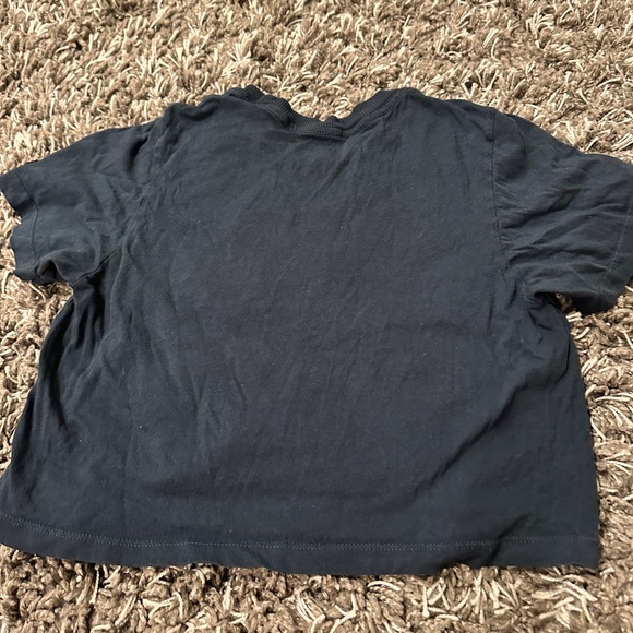Set Active Navy Blue Cropped T Shirt - Picture 4 of 4